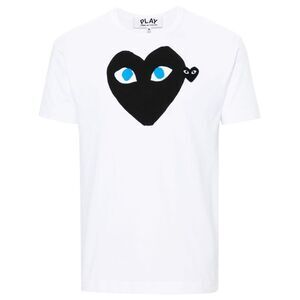 Comme Des Garçons Play Women Logo Cotton T-Shirt